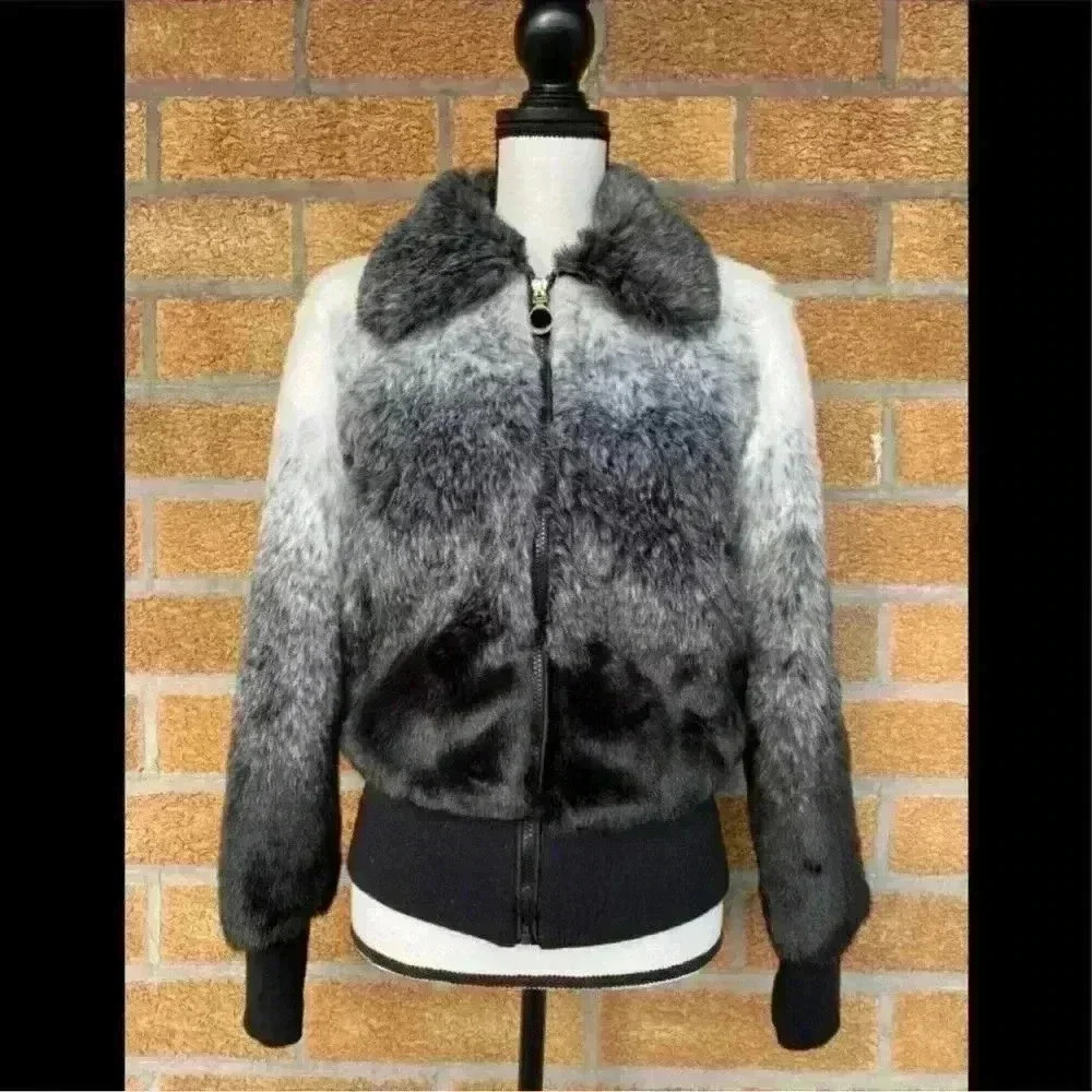 Sam edelman ombre faux fur coat Sz small